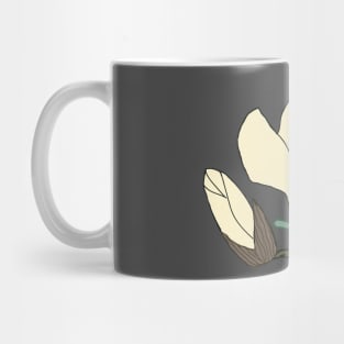 Magnolia in White Mug